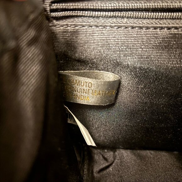 Vince Camuto Black Genuine Leather Crossbody Purse - Picture 5 of 7